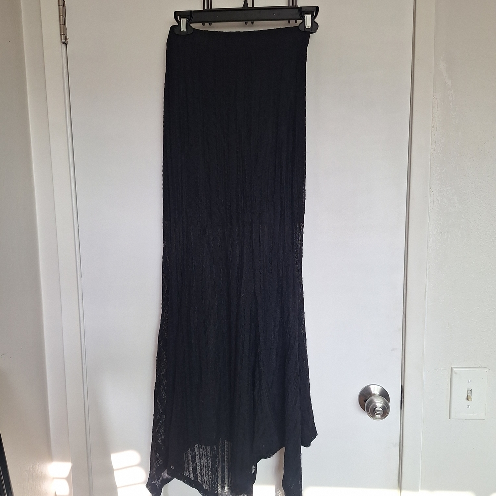 KILLSTAR julia's Betrayal Black Lace Maxi Layered Skirt Size XS - Picture 2 of 7